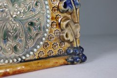 Royal Doulton. Aesthetic Movement Three-Section Salt Glaze Window Sill Planter - Thumbnail 21