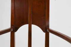 G. M. Ellwood.J. S. Henry. Pair of Arts & Crafts Mahogany Armchair with Pewter Inlay - Thumbnail 15