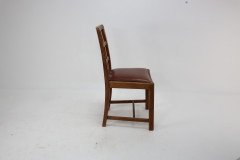 Heal's of London Attributed, a Set of Three Arts & Crafts Lattice-back Chairs with Matching Armchair - Thumbnail 6