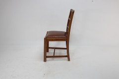Heal's of London Attributed, a Set of Three Arts & Crafts Lattice-back Chairs with Matching Armchair - Thumbnail 7