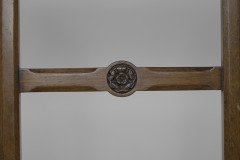 J. G. Crace Attributed, In the style of a A. W. N. Pugin. A Pair of Gothic Revival Oak Cane Seat Dining Chairs - Thumbnail 10