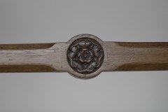 J. G. Crace Attributed, In the style of a A. W. N. Pugin. A Pair of Gothic Revival Oak Cane Seat Dining Chairs - Thumbnail 11