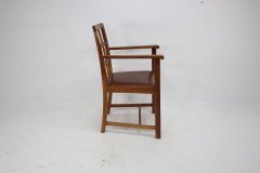 Heal's of London Attributed, a Set of Three Arts & Crafts Lattice-back Chairs with Matching Armchair - Thumbnail 16