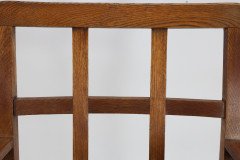 Heal's of London Attributed, a Set of Three Arts & Crafts Lattice-back Chairs with Matching Armchair - Thumbnail 18