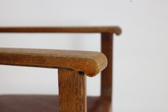 Heal's of London Attributed, a Set of Three Arts & Crafts Lattice-back Chairs with Matching Armchair - Thumbnail 20
