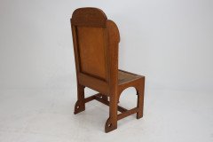 E. G. Punnett Attributed, probably Made by William Birch. Oak Wing Back Chair - Thumbnail 18