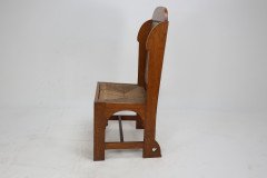 E G Punnett, attributed. Probably Made by William Birch. An Oak Wing Back Chair - Thumbnail 5