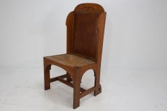 E G Punnett, attributed. Probably Made by William Birch. An Oak Wing Back Chair - Thumbnail 3