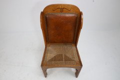 E. G. Punnett Attributed, probably Made by William Birch. An Oak Wing Back Chair - Thumbnail 8