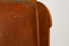 E G Punnett, attributed. Probably Made by William Birch. An Oak Wing Back Chair - Thumbnail 7