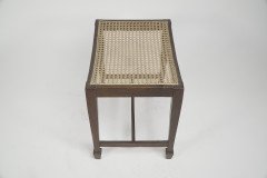 Arts & Crafts Sturdy Little Walnut Stool - Thumbnail 4