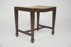 Arts & Crafts Sturdy Little Walnut Stool - Thumbnail 5