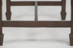 Arts & Crafts Sturdy Little Walnut Stool - Thumbnail 11
