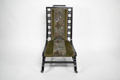 Liberty & Co., attributed. A Moorish Ebonized Parlour Chair with Moucharabieh Turnings - Thumbnail 3