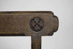 A. W. N. Pugin Attributed, Made by Gillows of Lancaster. A Gothic Revival Oak Side Chair - Thumbnail 9