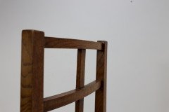 Heal’s of London, attributed, Arts & Crafts Oak Lattice Back Side Chair - Thumbnail 8