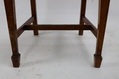 Heals of London, attributed. An Arts & Crafts Oak Lattice Back Side Chair - Thumbnail 9
