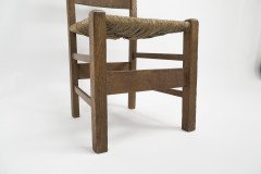 Heal’s, Arts & Crafts ladderback chair with rush seat - Thumbnail 8