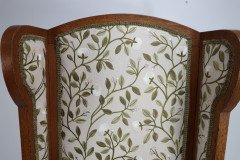 E G Punnett, attributed. Probably by William Birch & Retailed by Goodyers. An Arts & Crafts Oak Wing Back Hall Armchair - Thumbnail 13