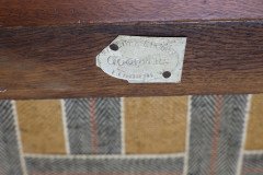 E G Punnett, attributed. Probably by William Birch & Retailed by Goodyers. An Arts & Crafts Oak Wing Back Hall Armchair - Thumbnail 19