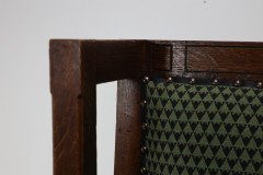 Liberty & Co. Attributed, In the style of Leonard Wyburd. Arts & Crafts Oak wing back Armchair - Thumbnail 8