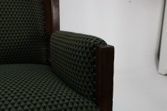 Liberty & Co. Attributed, In the style of Leonard Wyburd. Arts & Crafts Oak wing back Armchair - Thumbnail 14