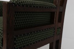 Liberty & Co. Attributed, In the style of Leonard Wyburd. Arts & Crafts Oak wing back Armchair - Thumbnail 16