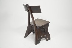 E. W. Pugin. Gothic Revival Oak Chair Designed for the Granville Hotel in Ramsgate - Thumbnail 5