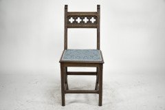 Hendrik Petrus Berlage. Dutch. A Set of Four Gothic Revival Oak Side Chairs - Thumbnail 2