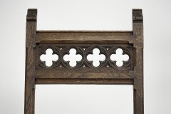 Hendrik Petrus Berlage. Dutch. A Set of Four Gothic Revival Oak Side Chairs - Thumbnail 10