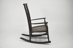 Liberty & Co., A Sweet Little Beech Stained & Original Cane Seated Rocking Chair - Thumbnail 3