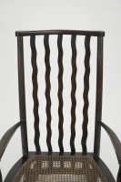 Liberty & Co., A Sweet Little Beech Stained & Original Cane Seated Rocking Chair - Thumbnail 6