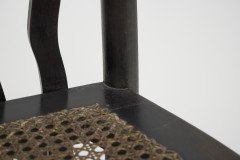 Liberty & Co., A Sweet Little Beech Stained & Original Cane Seated Rocking Chair - Thumbnail 16