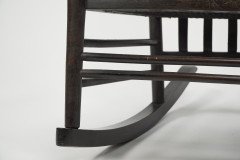 Liberty & Co., A Sweet Little Beech Stained & Original Cane Seated Rocking Chair - Thumbnail 19