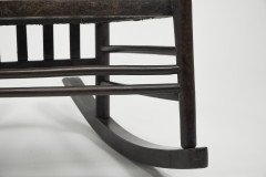 Liberty & Co., a Sweet Little Beech Stained & Original Cane Seated Rocking Chair - Thumbnail 20