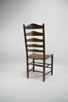 Manner of E Gimson. A Set of Three Lovely Quality Arts & Crafts Oak Ladderback Dining or Side Chairs - Thumbnail 15