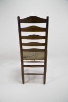 Manner of E Gimson. A Set of Three Lovely Quality Arts & Crafts Oak Ladderback Dining or Side Chairs - Thumbnail 16