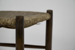 Manner of E Gimson. A Set of Three Lovely Quality Arts & Crafts Oak Ladderback Dining or Side Chairs - Thumbnail 11
