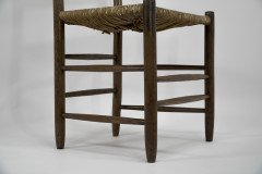 Manner of E Gimson. A Set of Three Lovely Quality Arts & Crafts Oak Ladderback Dining or Side Chairs - Thumbnail 12