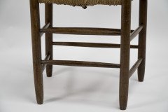 Manner of E Gimson. A Set of Three Lovely Quality Arts & Crafts Oak Ladderback Dining or Side Chairs - Thumbnail 17