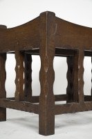 Romney Green, attributed. An Arts & Crafts Cotswold School Oak Stool - Thumbnail 6