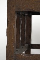 Romney Green, attributed. An Arts & Crafts Cotswold School Oak Stool - Thumbnail 8