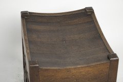 Romney Green, attributed. An Arts & Crafts Cotswold School Oak Stool - Thumbnail 5