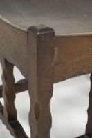 Romney Green, attributed. An Arts & Crafts Cotswold School Oak Stool - Thumbnail 10