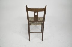 Liberty & Co. attributed. A set of six Glasgow Style Oak dining chairs - Thumbnail 8
