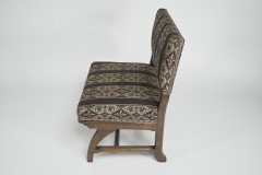 E. W. Pugin Attributed, Gothic Revival Oak Duet Chair with Wide Seat - Thumbnail 5