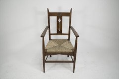 Liberty & Co. attributed. A set of six Glasgow Style Oak dining chairs - Thumbnail 12