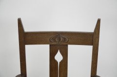Liberty & Co. attributed. A set of six Glasgow Style Oak dining chairs - Thumbnail 16