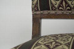 E. W. Pugin Attributed, Gothic Revival Oak Duet Chair with Wide Seat - Thumbnail 9