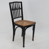 Gustav Siegel for J & J Kohn. Three Ebonised Bentwood Dining/cafe Chairs - Thumbnail 6